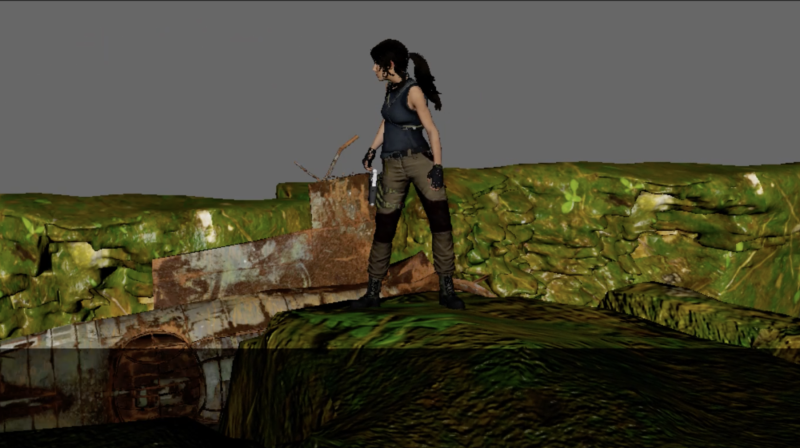 Lara Croft Jump Animation